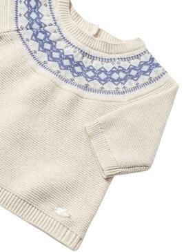 Conjunto Mayoral Polaina Tricot Blanco para Bebé