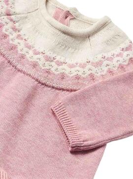 Conjunto Mayoral Polaina Gorro Rosa para Bebé