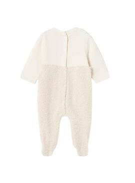 Pelele Peto Mayoral Algodón Beige para Bebé