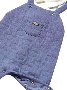 Pelele Peto Mayoral Acolchado Azul para Bebé