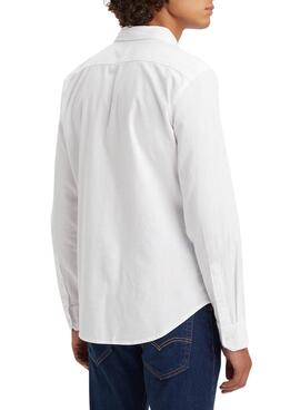 Camisa Levis Battery Blanco Para Hombre