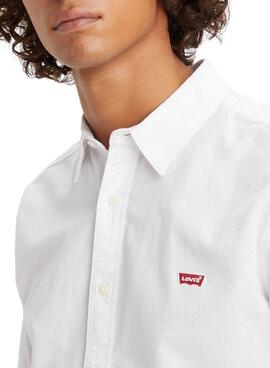 Camisa Levis Battery Blanco Para Hombre