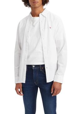 Camisa Levis Battery Blanco Para Hombre