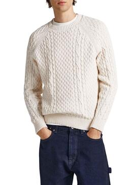 Jersey Pepe Jeans Sly Blanco para Hombre