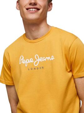 Camiseta Pepe Jeans Eggo Amarillo para Hombre