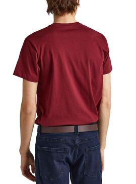 Camiseta Pepe Jeans Eggo Rojo para Hombre