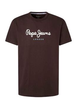 Camiseta Pepe Jeans Eggo Marrón para Hombre