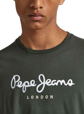 Camiseta Pepe Jeans Eggo Long Verde para Hombre
