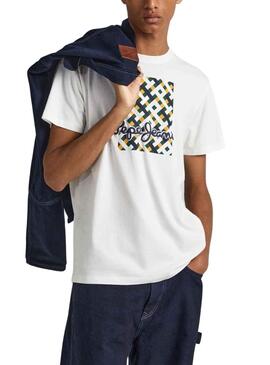 Camiseta Pepe Jeans Warren Blanco para Hombre