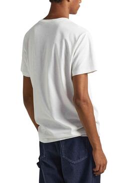 Camiseta Pepe Jeans Warren Blanco para Hombre