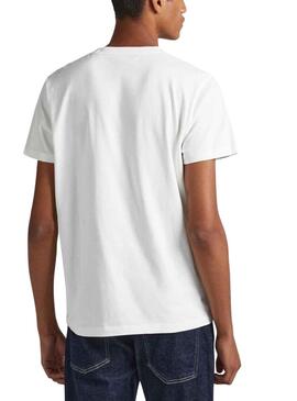 Camiseta Pepe Jeans Woody Blanco para Hombre