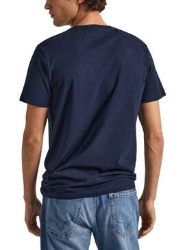 Camiseta Pepe Jeans Wyatt Azul Marino para Hombre