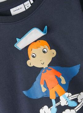 Sudadera Name It Luk Azul Marino para Niño