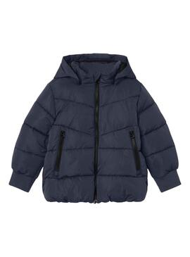 Chaqueta Name it Music Puffer Azul Marino Niño