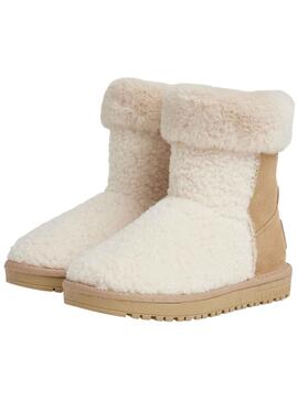 Botines Pepe Jeans Diss Furry Beige para Niña