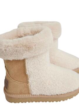 Botines Pepe Jeans Diss Furry Beige para Niña