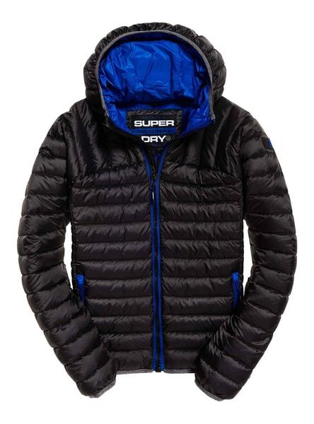 Plumífero Superdry negro para hombre