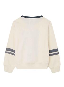 Sudadera Pepe Jeans Tina Mousse Beige Niña