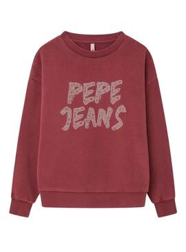 Sudadera Pepe Jeans Salome Burgudy Rojo Niña