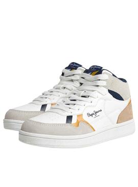 Zapatillas Pepe Jeans Player Britboot Blanco Niño