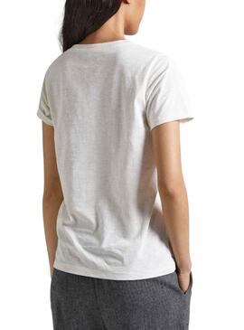 Camiseta Pepe Jeans Velvet Blanco para Mujer