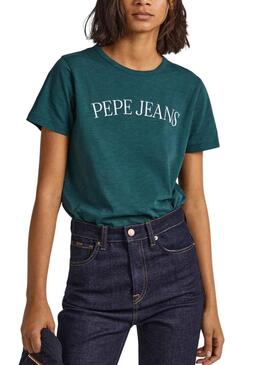 Camiseta Pepe Jeans Vio Verde para Mujer