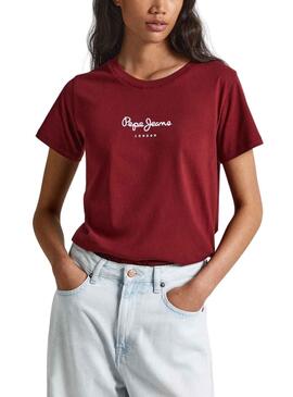 Camiseta Pepe Jeans Wendys Rojo para Mujer