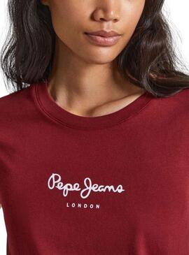 Camiseta Pepe Jeans Wendys Rojo para Mujer