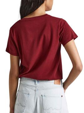 Camiseta Pepe Jeans Wendys Rojo para Mujer