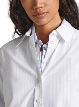  Camisa  Pepe Jeans Liza blanco para mujer 
