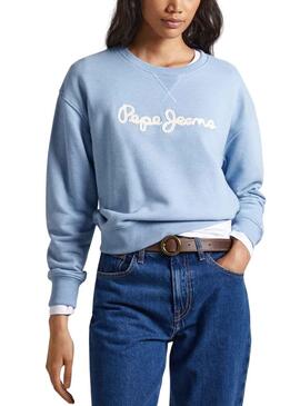 Sudadera Pepe Jeans Nanette Azul Para Mujer