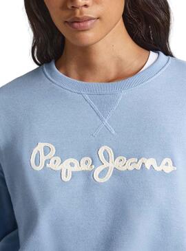 Sudadera Pepe Jeans Nanette Azul Para Mujer