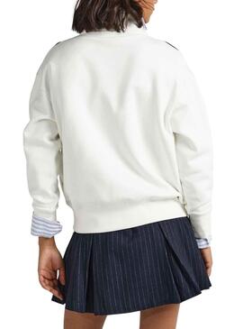 Sudadera Pepe Jeans Celia Blanco para Mujer