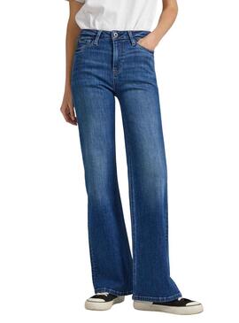 Pantalón Vaquero Pepe Jeans Willa Azul Mujer