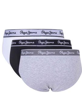 Pack 3 Slips Pepe Jeans Gris para Hombre