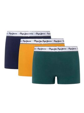 Pack 3 Bóxer Pepe Jeans Solid Multicolor Hombre