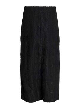 Falda Vila Visindy Midi Negro para Mujer