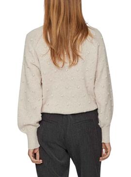 Jersey Vila Vituli Beige para Mujer