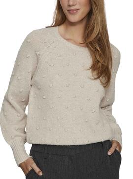 Jersey Vila Vituli Beige para Mujer