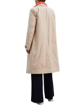 Gabardina Ecoalf Albert Beige para Mujer