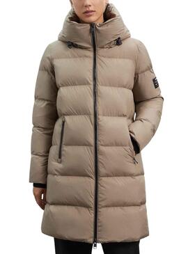 Chaqueta Ecoalf Manlie Marrón para Mujer