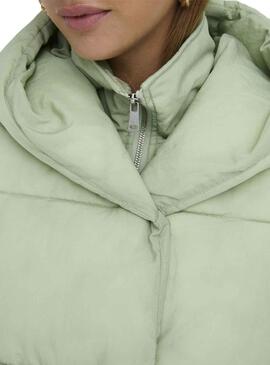 Chaqueta Only New Sydney Sara Puffer Verde Mujer