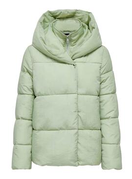 Chaqueta Only New Sydney Sara Puffer Verde Mujer