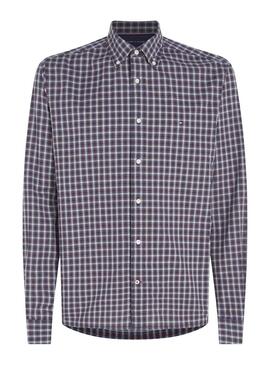 Camisa Tommy Hilfiger Nat Soft Flex Granate Hombre