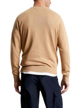 Jersey Tommy Hilfiger Pima Beige para Hombre