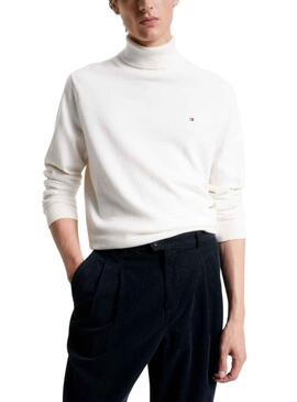 Jersey Tommy Hilfiger Pima Cashmere Blanco Hombre