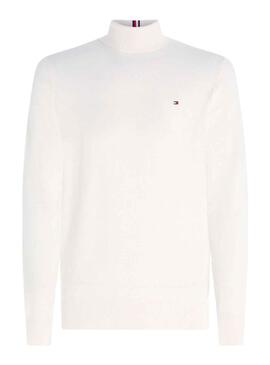 Jersey Tommy Hilfiger Pima Cashmere Blanco Hombre