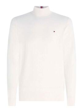 Jersey Tommy Hilfiger Pima Cashmere Blanco Hombre