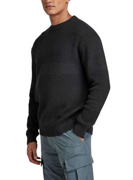 Jersey G-Star Hori Structure Negro para Hombre