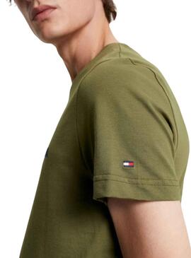 Camiseta Tommy Hilfiger Logo Verde para Hombre